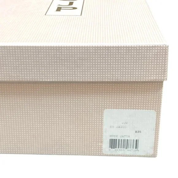 SJP by Sarah Jessica Parker Cy Pointed Toe Slingback Heel Nude Satin $495 - Picture 8 of 10